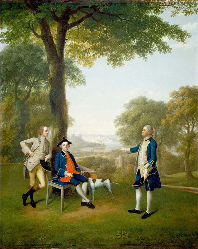 Arthur Holdsworth conversing with Thomas Taylor